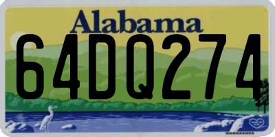 AL license plate 64DQ274