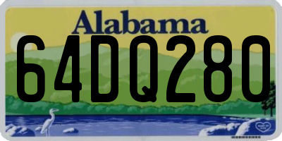 AL license plate 64DQ280