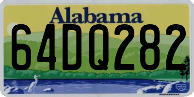 AL license plate 64DQ282