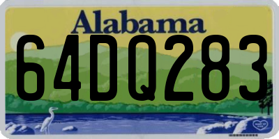 AL license plate 64DQ283