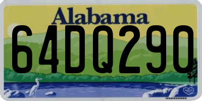 AL license plate 64DQ290