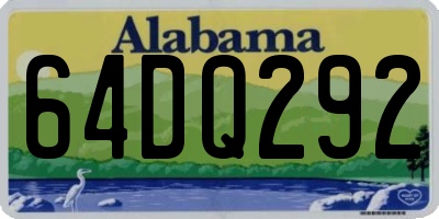 AL license plate 64DQ292