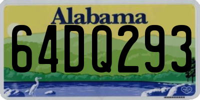 AL license plate 64DQ293
