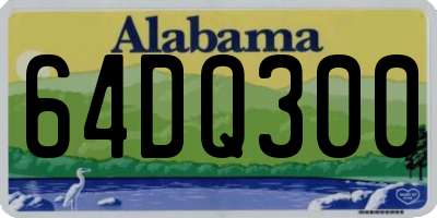 AL license plate 64DQ300