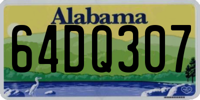 AL license plate 64DQ307