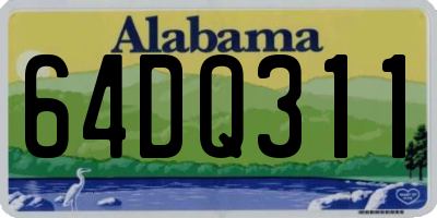 AL license plate 64DQ311