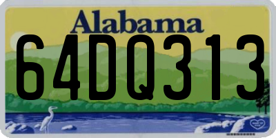AL license plate 64DQ313