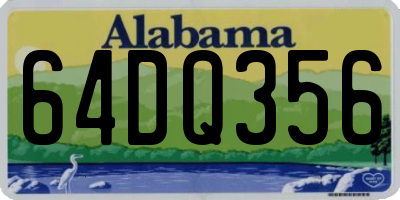 AL license plate 64DQ356