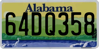 AL license plate 64DQ358