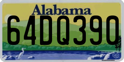 AL license plate 64DQ390