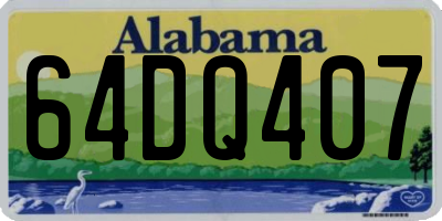 AL license plate 64DQ407