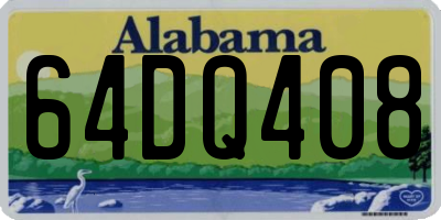 AL license plate 64DQ408