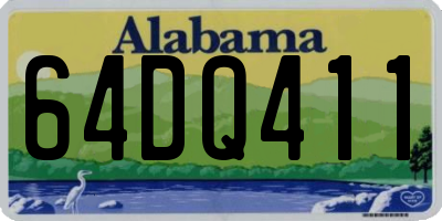 AL license plate 64DQ411