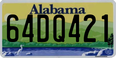 AL license plate 64DQ421