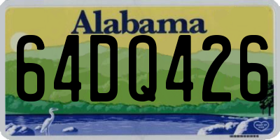 AL license plate 64DQ426