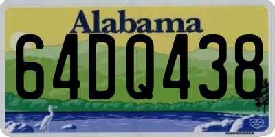 AL license plate 64DQ438