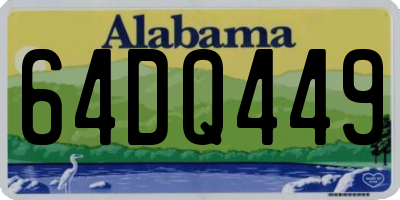 AL license plate 64DQ449