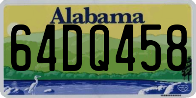 AL license plate 64DQ458