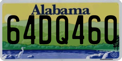 AL license plate 64DQ460
