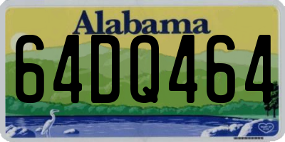 AL license plate 64DQ464