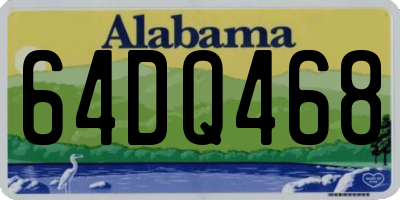 AL license plate 64DQ468