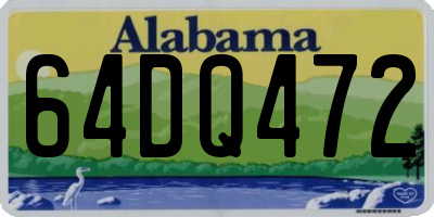 AL license plate 64DQ472