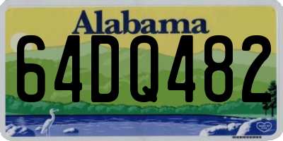 AL license plate 64DQ482