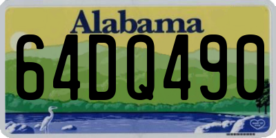 AL license plate 64DQ490