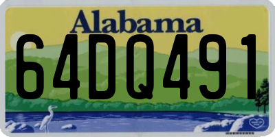 AL license plate 64DQ491