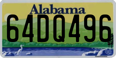 AL license plate 64DQ496