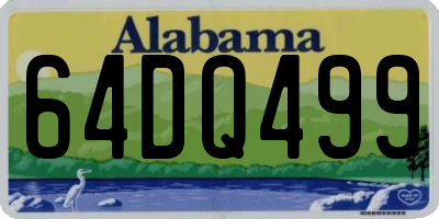 AL license plate 64DQ499