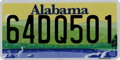 AL license plate 64DQ501