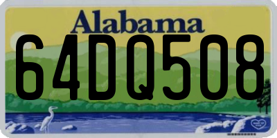 AL license plate 64DQ508