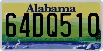 AL license plate 64DQ510