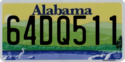 AL license plate 64DQ511