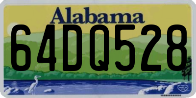 AL license plate 64DQ528