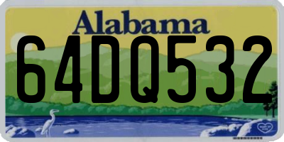 AL license plate 64DQ532