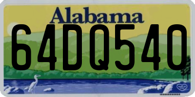 AL license plate 64DQ540