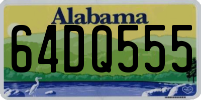 AL license plate 64DQ555