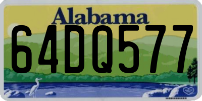 AL license plate 64DQ577