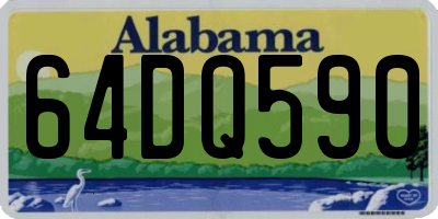 AL license plate 64DQ590