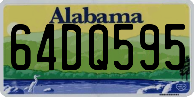 AL license plate 64DQ595