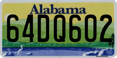 AL license plate 64DQ602