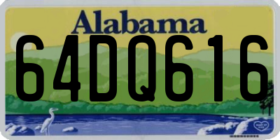 AL license plate 64DQ616