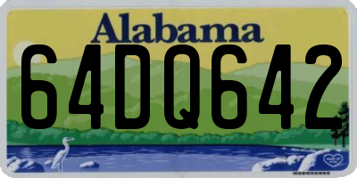 AL license plate 64DQ642