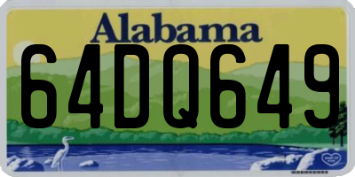 AL license plate 64DQ649