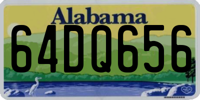 AL license plate 64DQ656