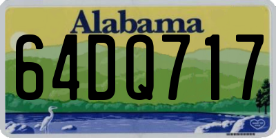 AL license plate 64DQ717