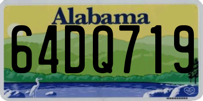 AL license plate 64DQ719