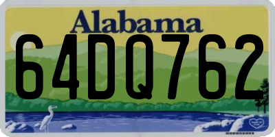 AL license plate 64DQ762